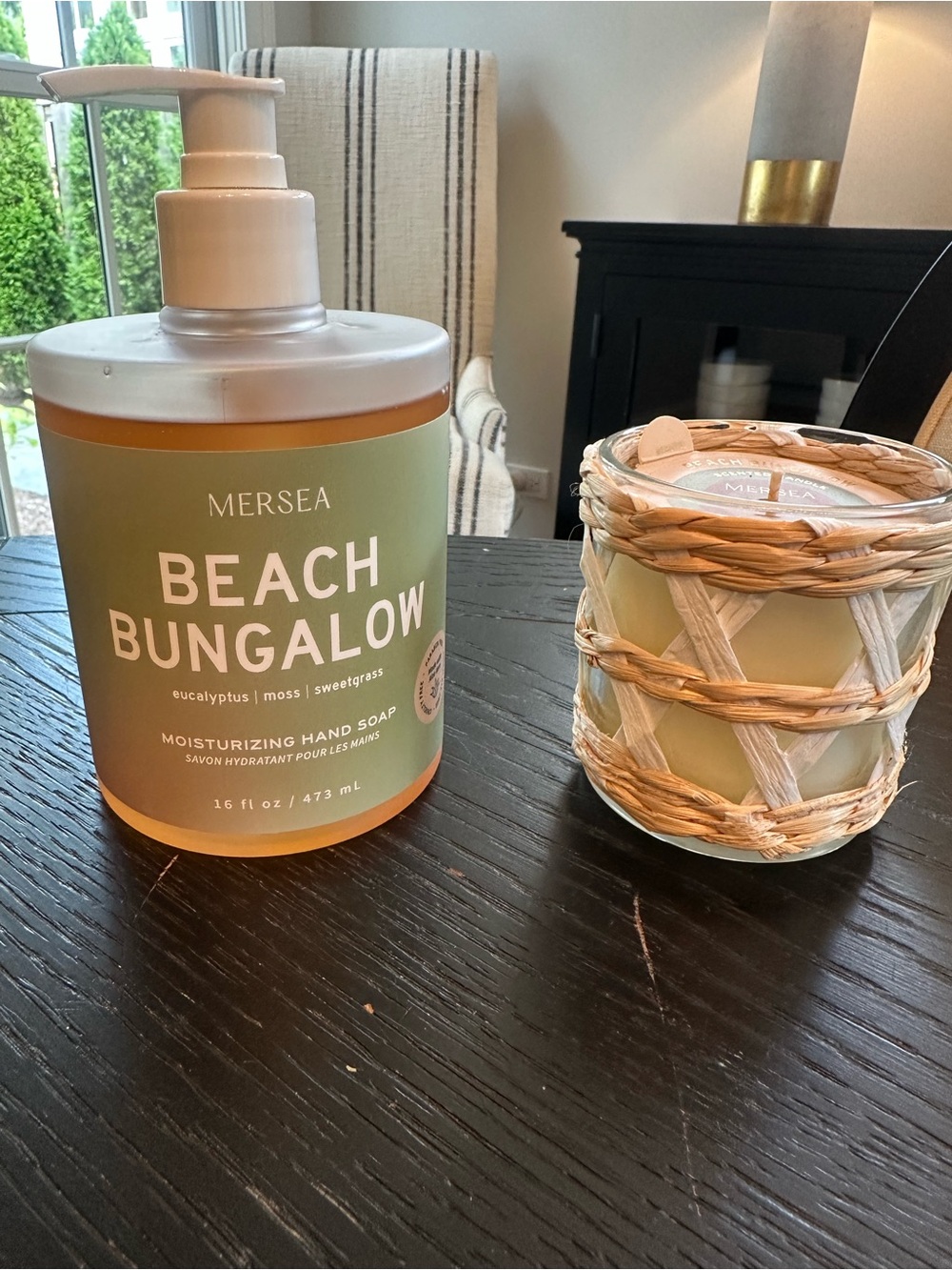 NWT: Mersea Beach Bungalow Bundle - Hand Soap + Candle